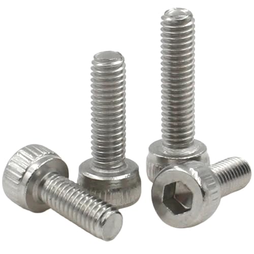 5–50 Stück M1.4 M1.6 M2 M2.5 M3 M4 M5 M6 M8 304 A2-70 Edelstahl Sechskant Innensechskantschraube Inbusschraube L = 2–80 mm(4mm,M2 (50pcs)) von Supkancl