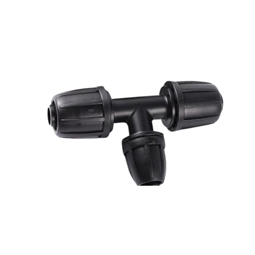 5 Stücke DN16 PE-Rohrverbinder Kontermuttern Ellenbogen T-Stück Gartenwasseranschluss Bewässerung Landwirtschaftliche Bewässerungsrohrschlauchverbindungen(White) von Supkancl