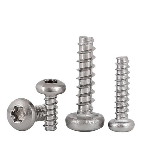 50/100 Stück M2.2 M2.6 M2.9 M3 M3.5 M3.9 M4.2 Torx-Aussparung Sechslappen-Pfannenschraube aus Edelstahl 304 mit rundem Kopf und flachem Ende, selbstschneidende Schraube, Holzschraube(12mm,ST2.6-100Pcs 50/100 Stück M2.2 M2.6 M2.9 M3 M3.5 M3.9 M4.2 Torx-Aussparung Sechslappen-Pfannenschraube aus Edelstahl 304 mit rundem Kopf und flachem Ende, selbstschneidende Schraube, Holzschraube(12mm,ST2.6-100Pcs von Supkancl