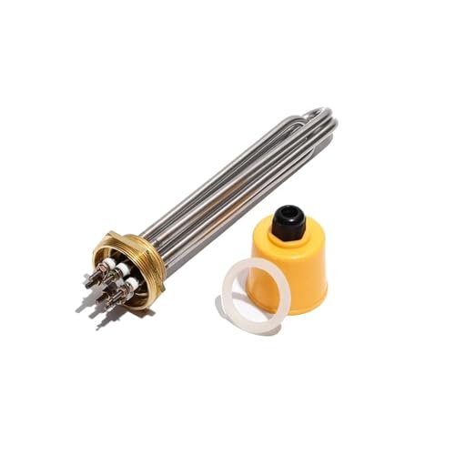 DN40/1,5 "Tauchsieder Heizelement for Wassertank 380V 3KW/4.5KW/6KW/9KW/12KW(Gold,355L 12KW 201SS) von Supkancl
