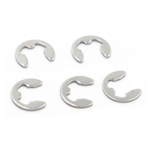 M1.2 M1.5 M2 M2.5 M3 M4 M5 M6-M15 Externer Sicherungsring der Welle aus 304 Edelstahl E Clip Snap Sicherungsscheibe(M1.2 50pcs) von Supkancl