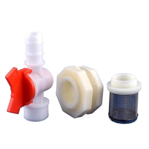 Supkancl 1/5/20 Sets G3/4 bis 4~25 mm Ventil Wassertank Anschluss Filter Set Aquarium Bewässerung Wasser Pool Schlauchverbindung(G3I4-4mm,1 Set) von Supkancl