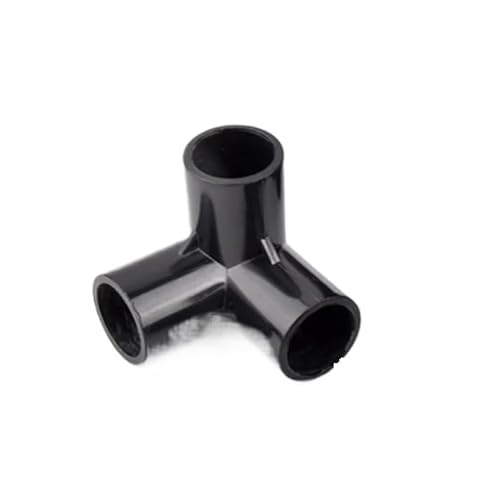 Supkancl 1/5 STÜCKE Schwarz PVC 3/4/5/6-Wege-Wasserrohrverbinder Gartenbewässerung Wasserversorgung Rohrverschraubungen Rahmen DIY Gelenke(3 Ways Joint 32mm,1Pc) von Supkancl
