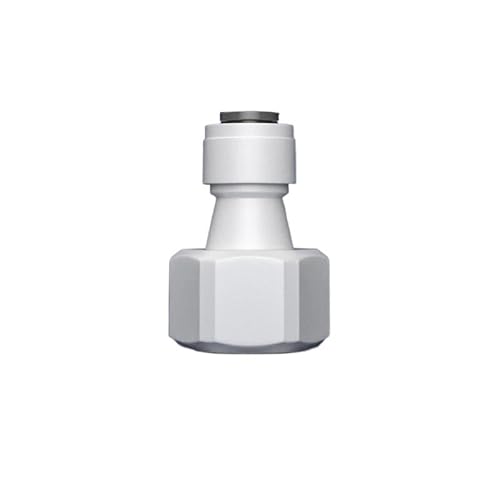 Supkancl 1 STÜCK 1/2 "Außengewinde - 1/4" 3/8 '' RO-Wasseranschluss Gerader POM-Schlauchanschluss Wasserfilter Umkehrosmoseteile(1) von Supkancl