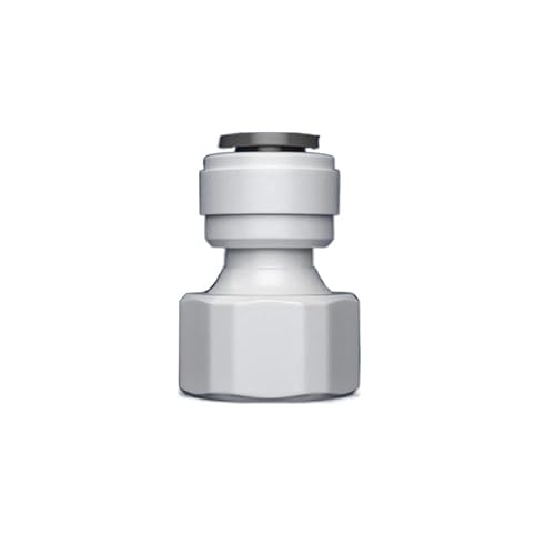 Supkancl 1 STÜCK 1/2 "Außengewinde - 1/4" 3/8 '' RO-Wasseranschluss Gerader POM-Schlauchanschluss Wasserfilter Umkehrosmoseteile(2) von Supkancl