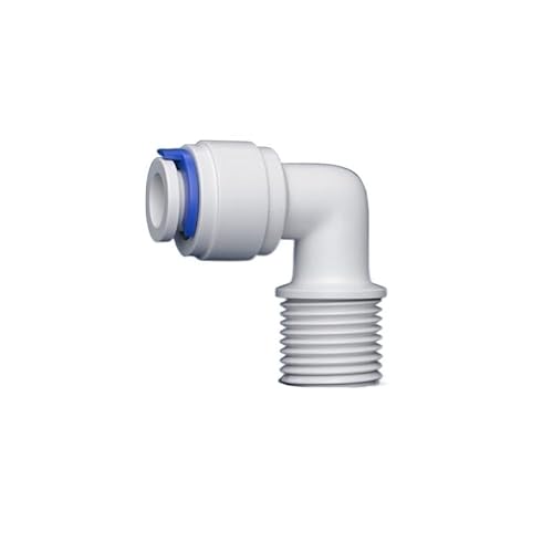Supkancl 1 STÜCK 1/4 "3/8'' Außengewinde - 1/4 "3/8'' RO Wasseranschluss Gerader Winkel POM Schlauchanschluss Wasserfilter Umkehrosmose Teile(5) von Supkancl