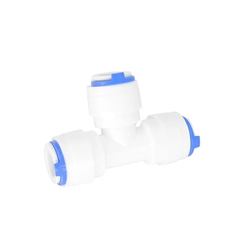 Supkancl 1 STÜCK 1/4 "3/8" TY DREI OD Quick Connect Push In for Anschließen Von Wasserrohrverschraubungen for RO Umkehrosmosefilter(1l4 T) von Supkancl