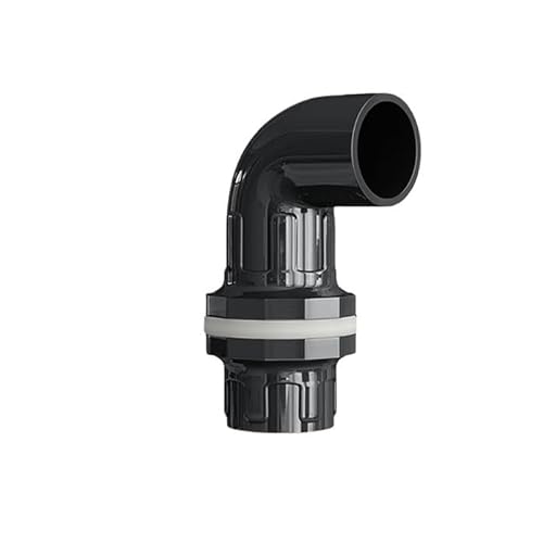 Supkancl 1 STÜCK 20~50 mm PVC-Rohr Aquarium 90 ° Winkelstück Drainageanschluss Gartenbewässerung Wasserversorgungsrohr Abfluss Einlass Auslass Gelenke(Dark Grey,Inner Dia 20mm) von Supkancl