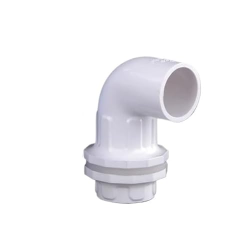 Supkancl 1 STÜCK 20~50 mm PVC-Rohr Aquarium 90 ° Winkelstück Drainageanschluss Gartenbewässerung Wasserversorgungsrohr Abfluss Einlass Auslass Gelenke(White,Inner Dia 32mm) von Supkancl
