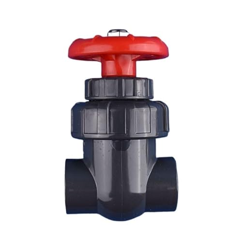 Supkancl 1 STÜCK 20~63 mm UPVC-Schieberventil Industriesteckdose Typ Sanitärschleuse Schalter Kugelhahn Durchflussregelventil Aquariumarmaturen(A-Dark Grey,Inner Dia 40mm) von Supkancl