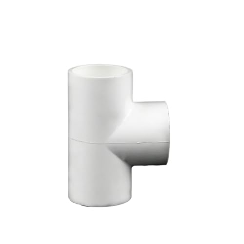 Supkancl 1 Stück 20/25/32/40/50/63 mm Verdickung Weiß PVC-Anschluss Gartenbewässerung Wasserrohrverbindung Aquarium Adapter Aquarium Zubehör(Tee,Inner Diameter 40mm) von Supkancl