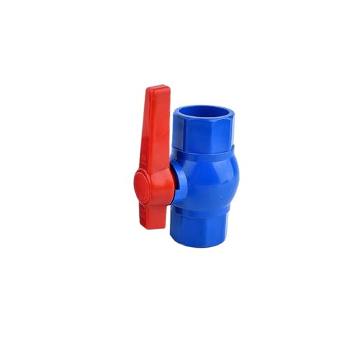 Supkancl 1 Stück 20~50 mm UPVC-Kugelhahn Aquarium Wasserdurchflussregler Ventil Bewässerungssystem Wasserrohr Ventilanschluss(Blue,Inner Dia 20mm) von Supkancl