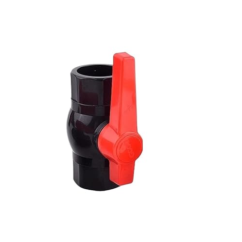 Supkancl 1 Stück 20~50 mm UPVC-Kugelhahn Aquarium Wasserdurchflussregler Ventil Bewässerungssystem Wasserrohr Ventilanschluss(Dark Gray,Inner Dia 32mm) von Supkancl