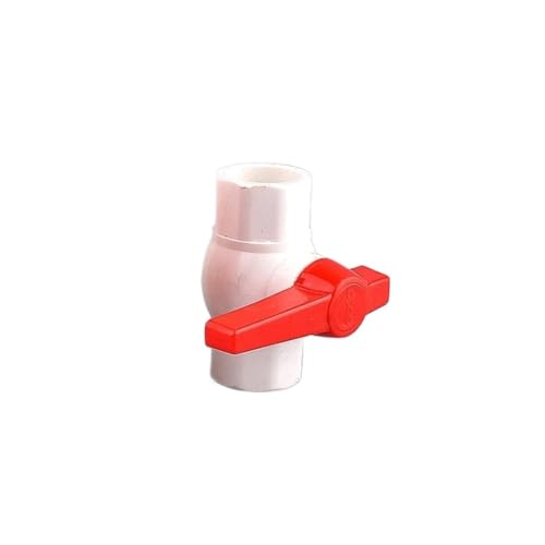 Supkancl 1 Stück 20~50 mm UPVC-Kugelhahn Aquarium Wasserdurchflussregler Ventil Bewässerungssystem Wasserrohr Ventilanschluss(White,Inner Dia 20mm) von Supkancl