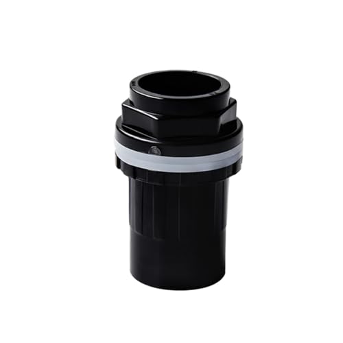 Supkancl 1 Stück 20~50mm Aquarium Gerader Entwässerungsanschluss Fischtank Dicke Wasserüberlauf Untere Verbindung Garten Heim Einlass Auslassverbindungen(Black,ID 40mm) von Supkancl