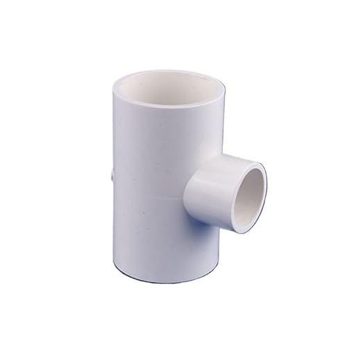 Supkancl 1 Stück ID 20~50mm PVC Reduzier-T-Stück 3-Wege-Wasserrohrarmaturen Gartenbewässerungsgelenk Aquarium Fischtank-Koppler-Adapter(White,50x20mm) von Supkancl