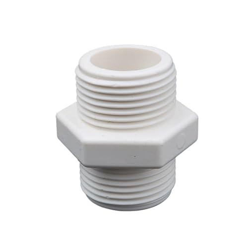 Supkancl 1 stück 1/2 “3/4” 1 “Außengewinde PVC-Anschluss PVC-Rohradapter Gartenbewässerung Bewässerungsarmaturen Sanitärzubehör(White,63) von Supkancl