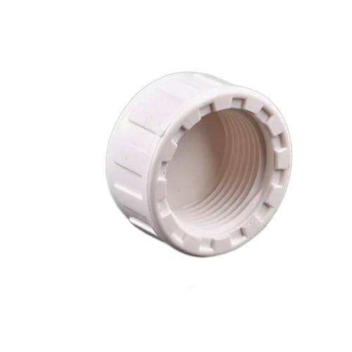 Supkancl 1 stück 1/2 "3/4" 1 "Innengewinde PVC-Rohr Gerade Ellenbogen T-Stück Gemeinsame Endkappe Stecker Aquarium Wasserrohr Adapter(End Cap,1I2 Inch) von Supkancl