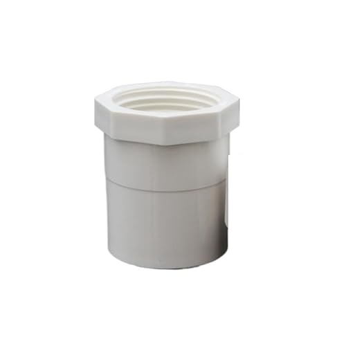Supkancl 1PC 1/2 "3/4" 1 "1-1/4" 1-1/2 "BSP Innengewinde X 20mm 25mm 32mm 40mm 50mm ID Buchse Weiß PVC Rohr Fitting Wasser Anschluss(NO1) von Supkancl
