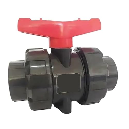 Supkancl 1PC 20/25/32/40/50/63/mm PVC Rohr Union Ventile Armaturen Ball ventile Garten Bewässerung Wasser Rohr Anschluss Aquarium Adapter(Inner Dia 40mm) von Supkancl