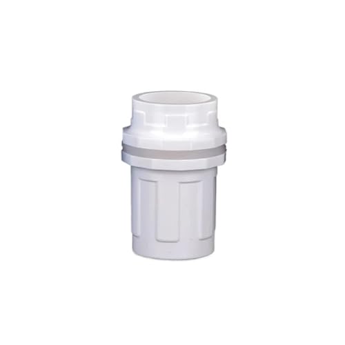 Supkancl 1PC 20/25/32/40/50mm PVC Rohrverbinder Gartenbewässerung Aquarium Fisch Tank Anschluss Überlauf Wasserversorgung Zubehör Rohrverbindung(White,Inner Dia 25mm) von Supkancl