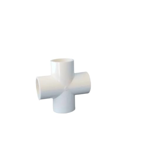 Supkancl 1PC 20/25/32/40mm PVC Rohr Kreuz Stecker Garten Bewässerung System Teile Rohr 4 Weg Adapter(1PC 40mm) von Supkancl