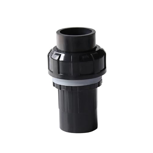Supkancl 1PC 20~50mm PVC Rohrverbinder Joint Drainagerohr Armaturen Aquarium Aquarium Wasser Rohr Union Joint(Black,ID 20mm) von Supkancl