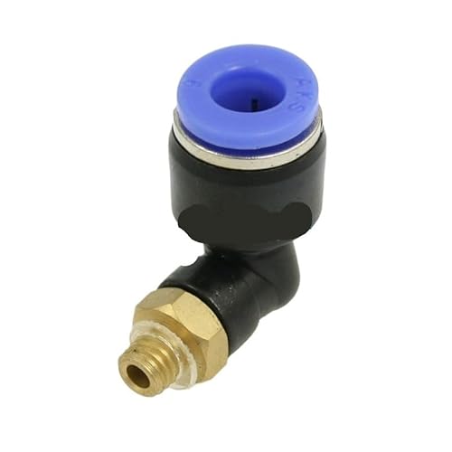 Supkancl 1PC 6mm Loch Rohr X M5 Außengewinde L Form Push In Pneumatische Anschlüsse Ellenbogen Quick Fittings PL6-M5 Supkancl 1PC 6mm Loch Rohr X M5 Außengewinde L Form Push In Pneumatische Anschlüsse Ellenbogen Quick Fittings PL6-M5 von Supkancl
