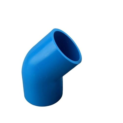 Supkancl 1PC ID 16~75mm PVC 45 Grad Ellenbogen Stecker Garten Bewässerung Rohr Zubehör Fitting(Blue,I.D 50mm (1 Piece)) von Supkancl