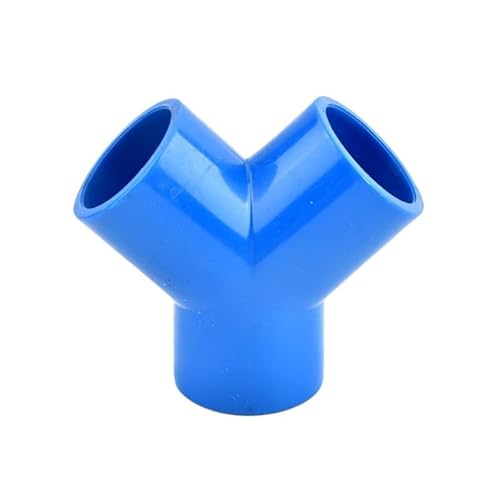 Supkancl 1PC ID 20/25/32/40/50/63mm PVC Y-typ T Stecker Garten Iirrigation Rohr Adapter 3-Weg Joint Aquarium Aquarium Bewässerung Armaturen(Blue,25mm) von Supkancl