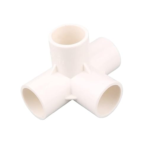 Supkancl 1PC ID 20/25/32mm 3-weg/4-weg/5-weg/6-weg Dreidimensionale PVC Stecker Wasser Versorgung Rohr Armaturen Gleich Anschlüsse Kunststoff Joint(4-Way,I.D 20mm) von Supkancl