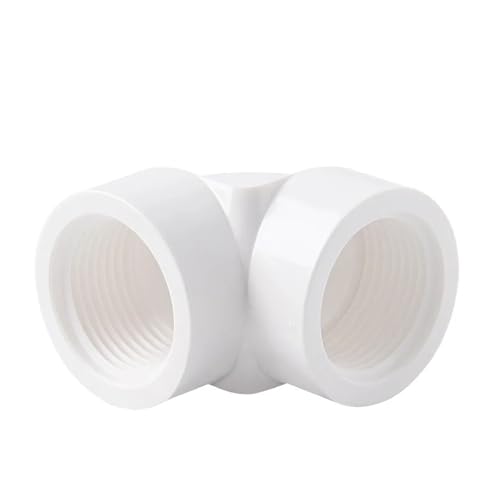 Supkancl 1PC Innengewinde PVC-Rohrverbinder 1/2 "3/4" 1 "Gartenbewässerungsarmaturen Bewässerungssystem Wasserrohrverbindung Aquariumadapter(Elbow-White,20mm (1I2)) von Supkancl
