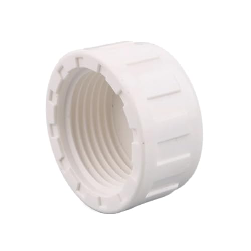 Supkancl 1PC Innengewinde PVC-Rohrverbinder 1/2 "3/4" 1 "Gartenbewässerungsarmaturen Bewässerungssystem Wasserrohrverbindung Aquariumadapter(End Cap-White,20mm (1I2)) von Supkancl