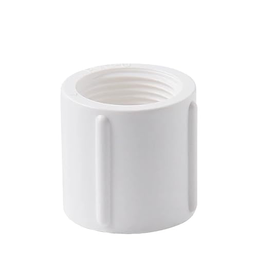 Supkancl 1PC Innengewinde PVC-Rohrverbinder 1/2 "3/4" 1 "Gartenbewässerungsarmaturen Bewässerungssystem Wasserrohrverbindung Aquariumadapter(Straight-White,32mm (1)) von Supkancl