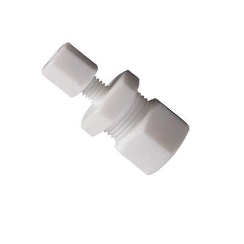 Supkancl 1PC Minderer 2 3 4 6 8 10 12-24mm 1/16 "1/8" 1/4 "3/8" 1/2 "3/4" 1 "Zoll OD Rohr Compression Union Fitting PTFE Koppler Stecker(1 to 3l4 Inch) von Supkancl