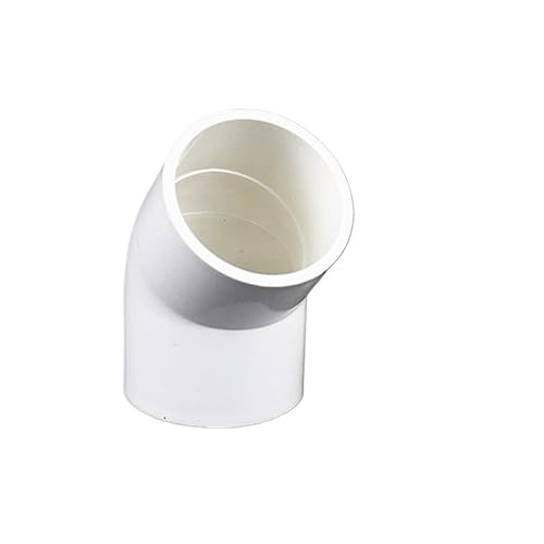 Supkancl 1PC PVC Innendurchmesser 20/25/32/40/50mm Wasserversorgungsrohrarmaturen 45 Grad Ellenbogenverbinder Kunststoffverbindung Bewässerungswasserteile(Inside Diameter 25mm) von Supkancl