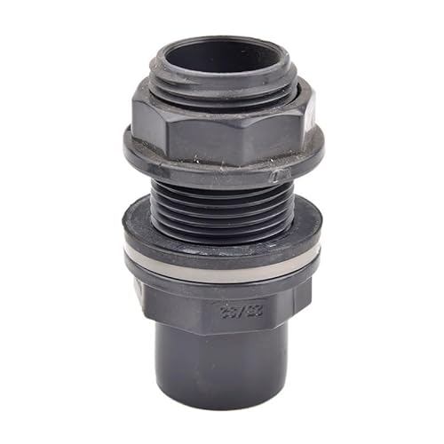 Supkancl 1Pc 20/25/32/40/50/63mm PVC Aquarium Aquarium Rohrverbinder Drainagerohr Joint Garten Bewässerung Adapter(32mm-1.2 lnch) von Supkancl