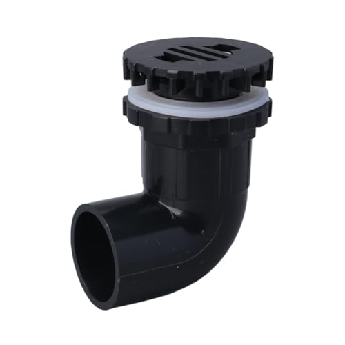 Supkancl 1pc 20/25/32/40/50mm PVC Rohrverbindungen Aquarium Abflussrohr Outlets Joint 90 Grad Ellenbogenverbinder(Black,50mm) von Supkancl