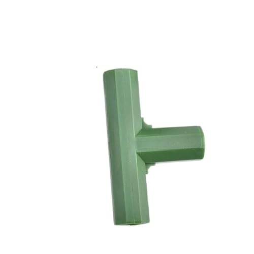Supkancl 2/10/20Pcs Grün/Schwarz Garten Pflanzen Unterstützung Stecker 3/4-weg Gewächshaus Rahmen Rohr Joint(Flat Three-Way A,10Pcs) von Supkancl