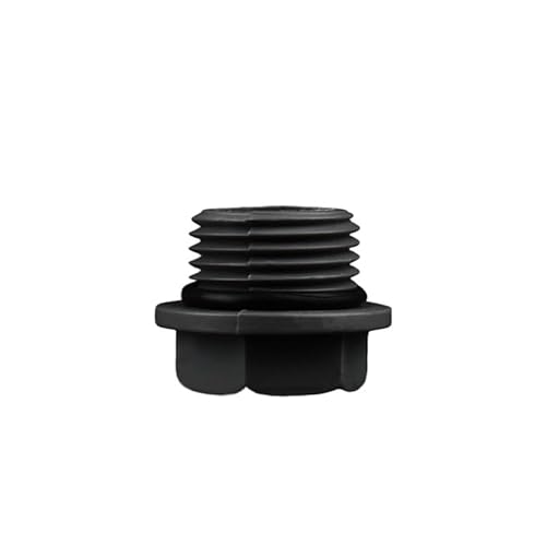 Supkancl 2/5/10/20/50 Stücke 1/2 "3/4" 1'' Zoll Weiß PVC Außengewinde Rohr Stecker Gewinde Endkappen Garten Bewässerung Aquarium Adapter(Black,2Pcs) von Supkancl