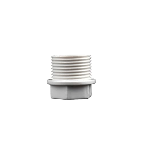 Supkancl 2/5/10/20/50 Stücke 1/2 "3/4" 1'' Zoll Weiß PVC Außengewinde Rohr Stecker Gewinde Endkappen Garten Bewässerung Aquarium Adapter(White,10Pcs) von Supkancl
