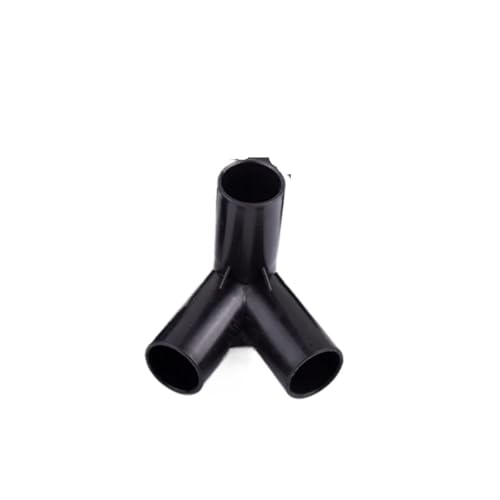 Supkancl 2/5/10 STÜCKE 19mm Schwarz Dreidimensionale T Vierwegeverbinder DIY Rahmenbeschläge Zelt Kleiderschrank Feste Verbindung(135 Degrees Tee,5Pcs) von Supkancl