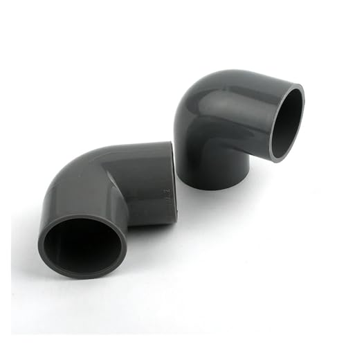 Supkancl 2/5/15 Stücke 20~75mm Grau PVC 90 Grad Winkelstück Gartenbewässerung Wasserrohrverbinder Aquarium Adapter Rohradapter(75mm Inner Diameter,2Pcs) von Supkancl