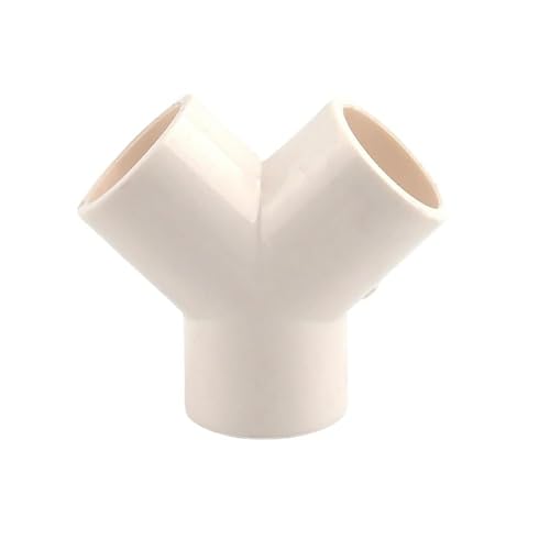 Supkancl 2/5 STÜCKE 20/25/32/40/50/63mm PVC Y-typ T-stück stecker Gartenbewässerung Aquarium Bewässerung Armaturen Joint Pipe Fitting(White Color (2PCS),I.D 32mm) von Supkancl