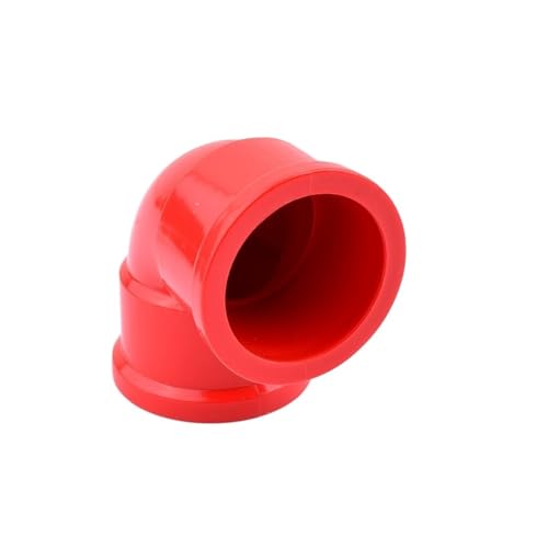Supkancl 2/5 stücke 20mm-50mm Rot PVC Stecker UPVC Ellenbogen Gelenke DIY Werkzeuge Garten Bewässerung Wasser Rohr Anschlüsse(20mm,2pcs) von Supkancl