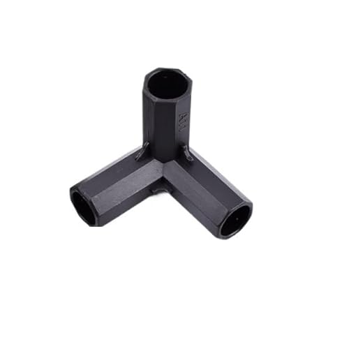 Supkancl 2 STÜCKE 11mm Schwarz Blume Stehen Stecker Garten Gewächshaus Pol Joint Gartenarbeit Anschluss Armaturen(11mm Three-Way) von Supkancl