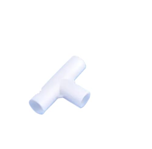 Supkancl 2 STÜCKE 12mm Weiß Rohrverbinder 60° 90° 120° 135° T-Stück Winkelstück Gerade Verbindung DIY Verbindungsstücke Kleiderschrank Haken Adapter(Flat Three-Way) von Supkancl