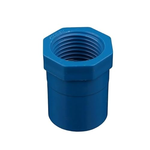 Supkancl 2 stücke 20/25/32/40/50 Mm PVC Innengewinde Gerade Stecker Wasser Rohr Joint Aquarium Teile Garten Bewässerung Adapter(Blue,3l4 inch-25mm) von Supkancl