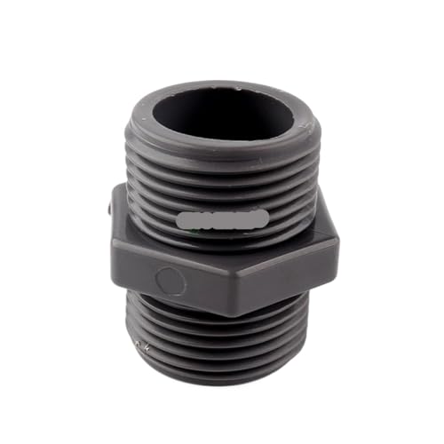 Supkancl 5/10/30 STÜCKE 1/2 "~ 2" Außengewinde Gleicher Durchmesser 20mm ~ 63mm Gelenke PVC Nippelverbinder Kupplung Adapter Rohrgelenke(1.5 inch Male Thread,5pcs) von Supkancl