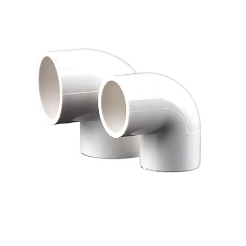 Supkancl 5 stücke 20 25 32mm PVC 90 Grad Ellenbogen Stecker DIY Werkzeuge Garten Bewässerung Wasser Rohr Anschlüsse Adapter(White,20mm) von Supkancl